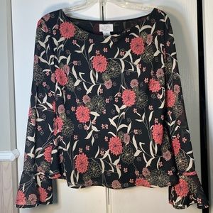 Ann Taylor Loft floral blouse